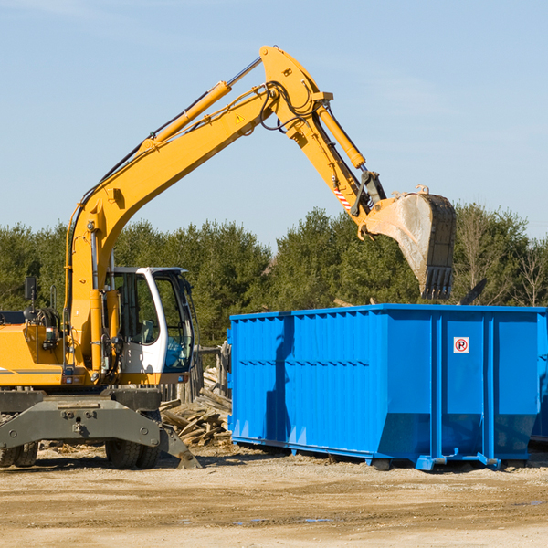 are there any restrictions on where a residential dumpster can be placed in Fenwood WI